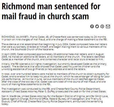 Church Scams