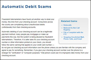 Direct Debit Scams