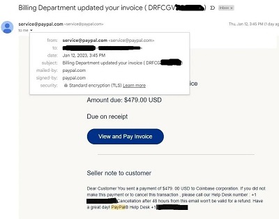 Pro Forma Invoicing Scam